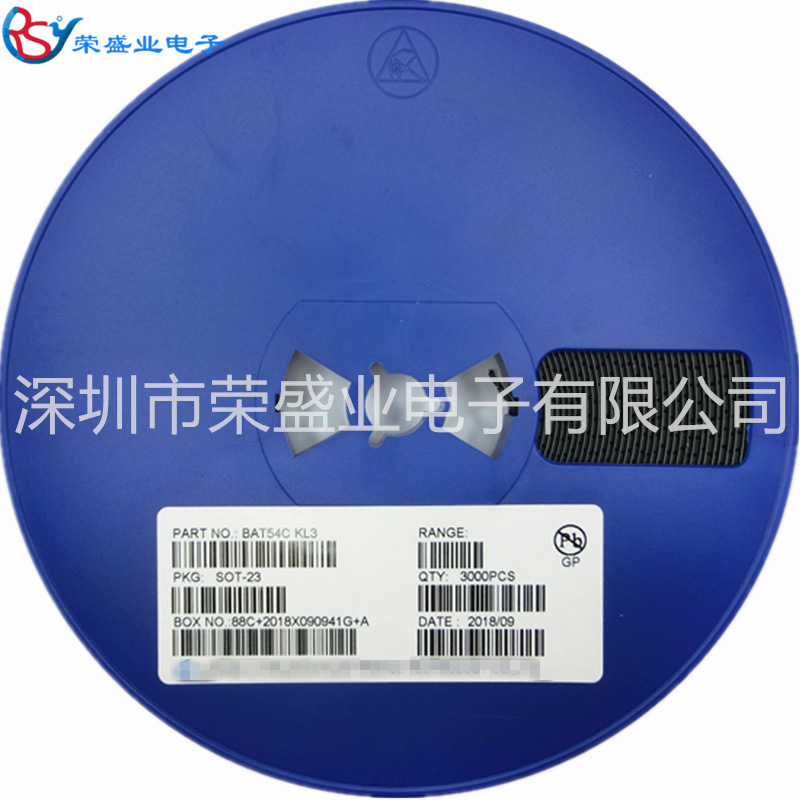肖基特二极管BAT54C 丝印KL3 SOT-23 贴片二极管 长期供应