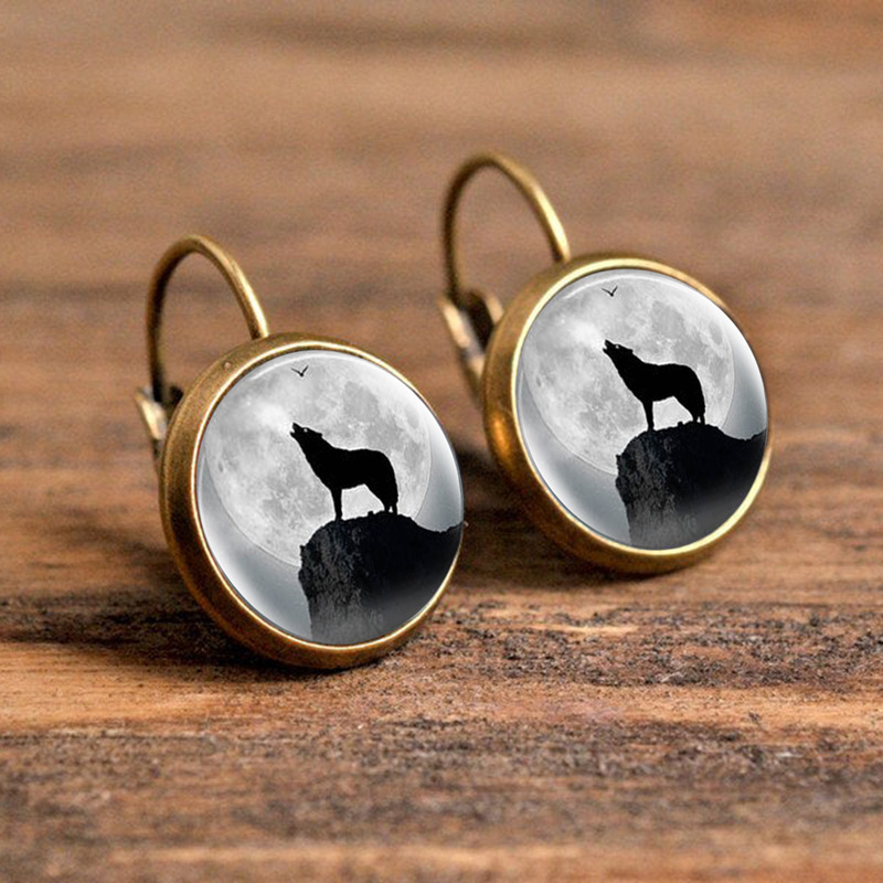 15g Weight Copper Ear Needle Material Glass Inlay Material Earrings Classification 1 Pair Quantity Daily, Party Occasion Alloy Material Animal, Round Pattern Women's Gender Plating, Inlay Design Casual, Simple Style Style 1 Pair Casual Simple Style Animal Round Plating Inlay Alloy Glass Earrings 2