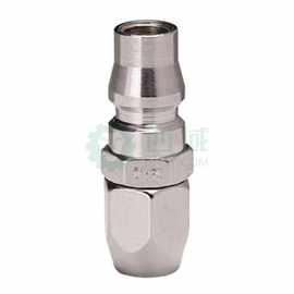 含税价 JPE螺帽式PU管用插头,Φ8xΦ12,碳钢,AFE-23PA
