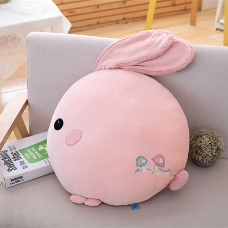 Pillow with down, children's rabbit, white rabbit, Birthday gift