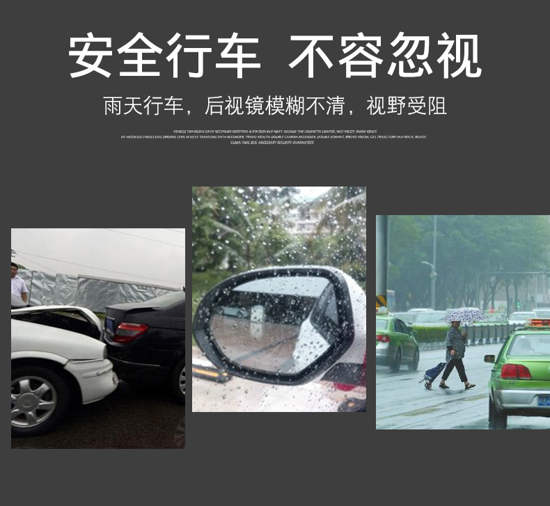 Car Rearview Mirror rain shield rain eyebrow reflector rearview mirror rain shield rain shield rain shield rain shield carbon fiber decoration