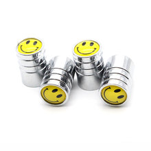 汽车气门嘴帽子Smile Face Tire Valve Caps气门嘴帽笑脸气门嘴盖