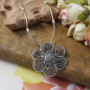 Classic ethnic silver retro accessory, necklace, Thailand, ethnic style