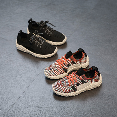 兒童椰子鞋2019春季新品 飛織網布軟底男女童運動鞋百搭批發