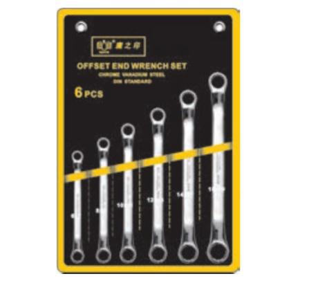 精品镜面梅花扳手(6-19),6件/鹰之印