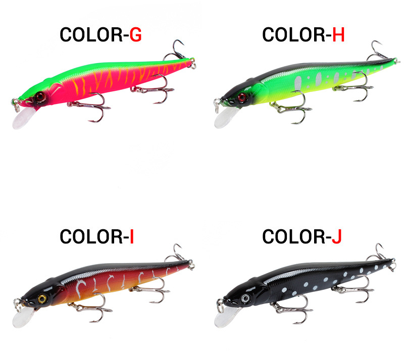 Sinking Minnow Fishing Lures 115mm14g Hard Plastic Baits Fresh Water Bass Swimbait Tackle Gear