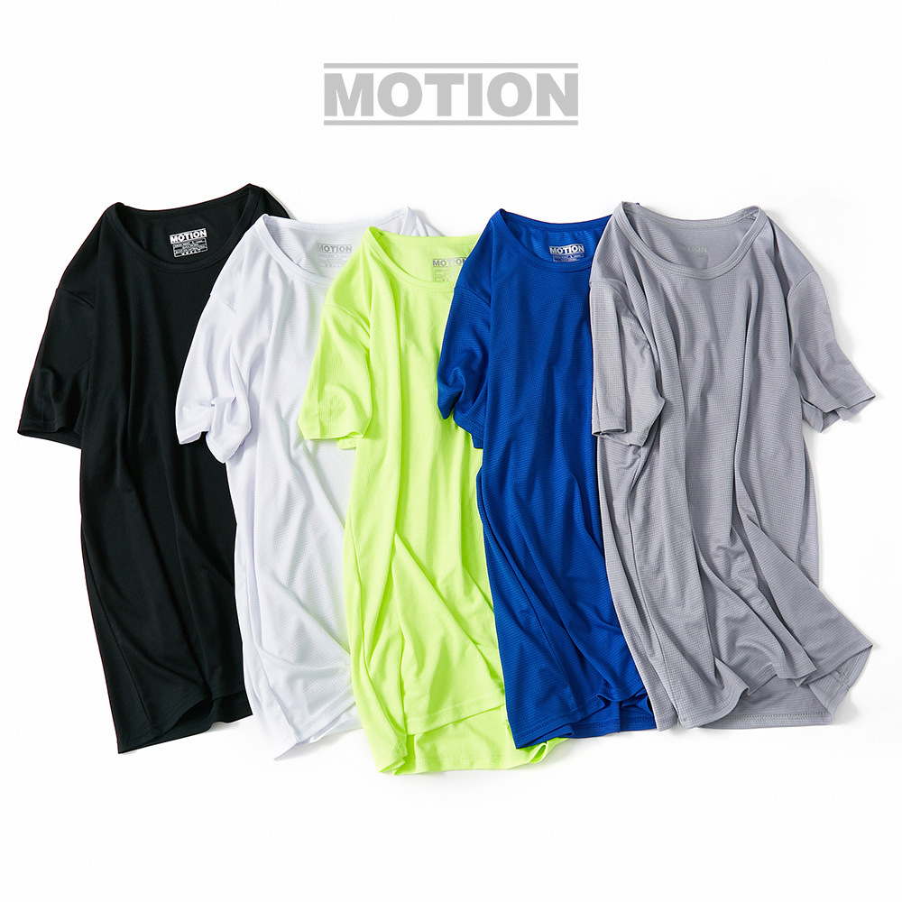 Camiseta de secado rápido para hombre delgado pequeño escocesa cuello redondo manga corta al aire libre maratón correr entrenamiento sudor-absorbente transpirable camiseta