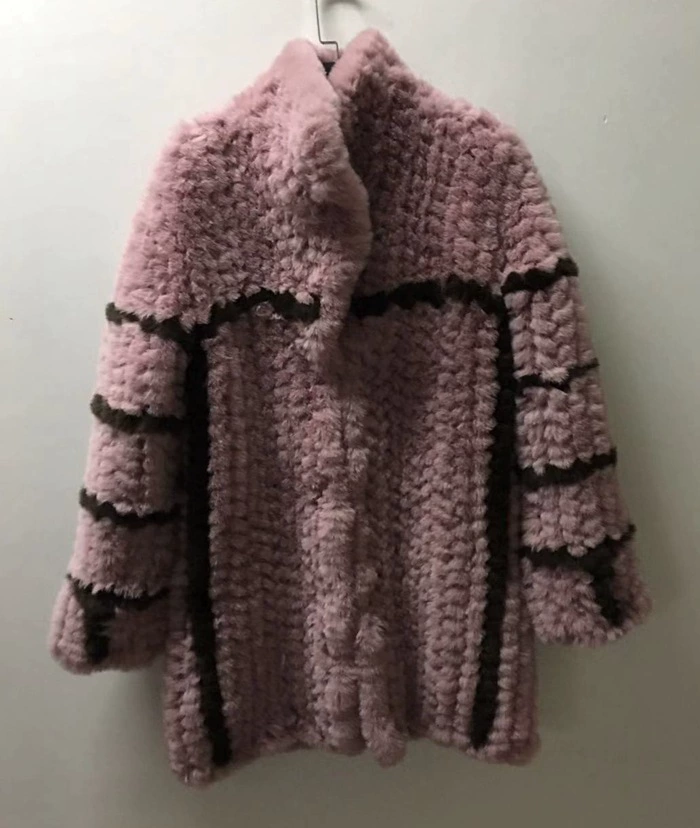 FF1022 Ilody Rabbit Handmade Handmade Fur Handicap Furry High -end High -end High -end Quality Jacket