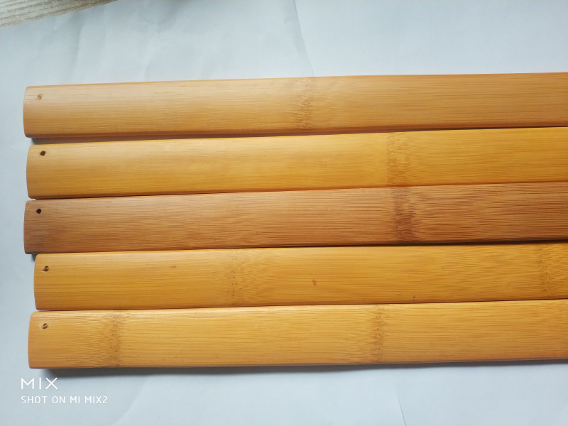 Large quantity of smooth bamboo sanding ruler blank curved bamboo pieces 500*30*7.5mm blank bamboo ruler