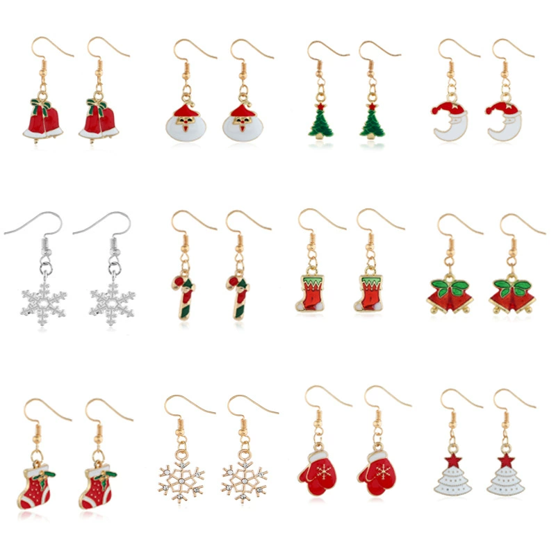 Christmas earrings, Birthday gift
