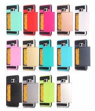 适用三星NOTE20推拉插卡手机壳S21滑盖防摔后盖S20保护套S10卡套