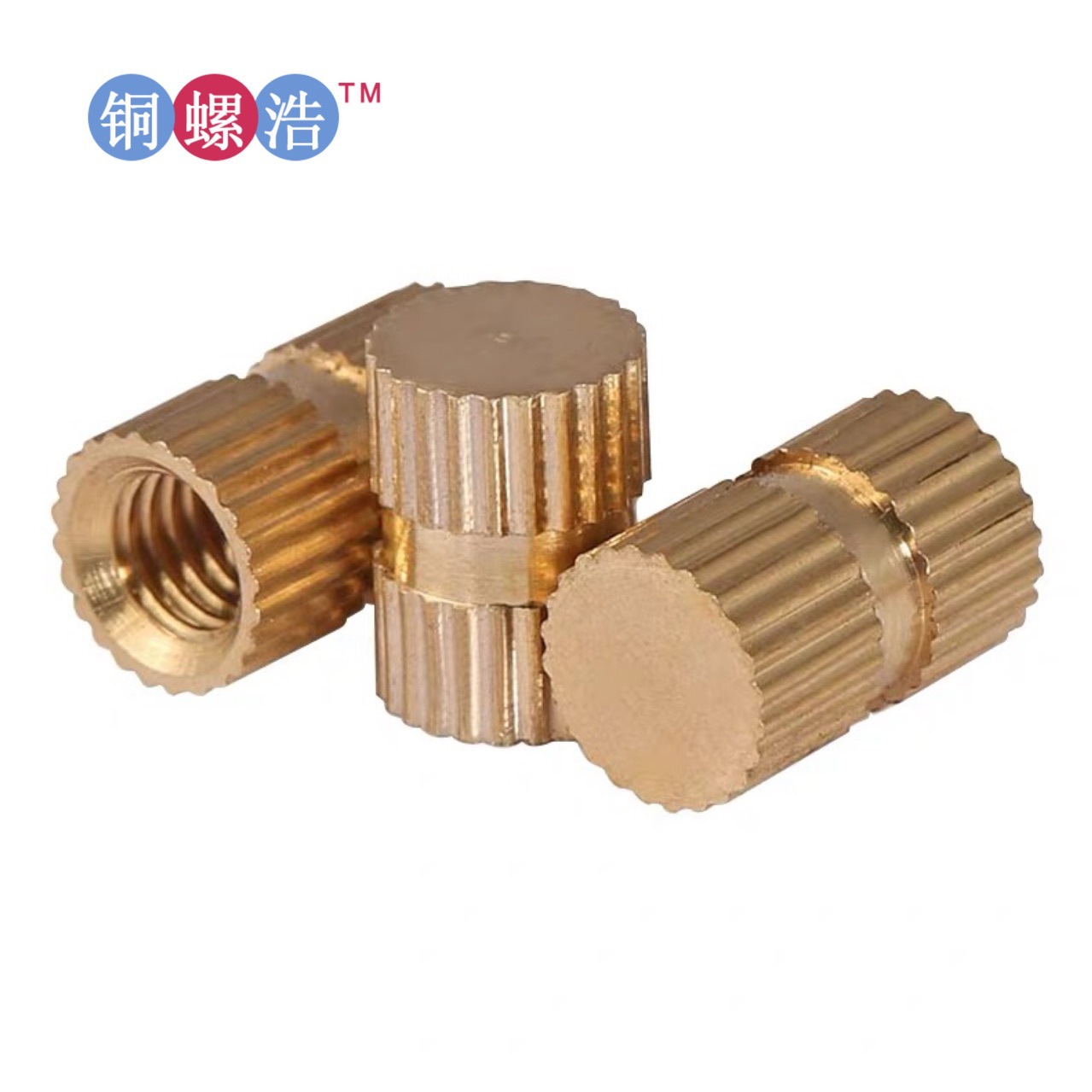 【m10】盲孔雷丝凹槽工字型铜嵌件 实商高精密注塑热熔螺母铜花母