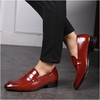 Classic suit jacket for leather shoes English style pointy toe, breathable footwear