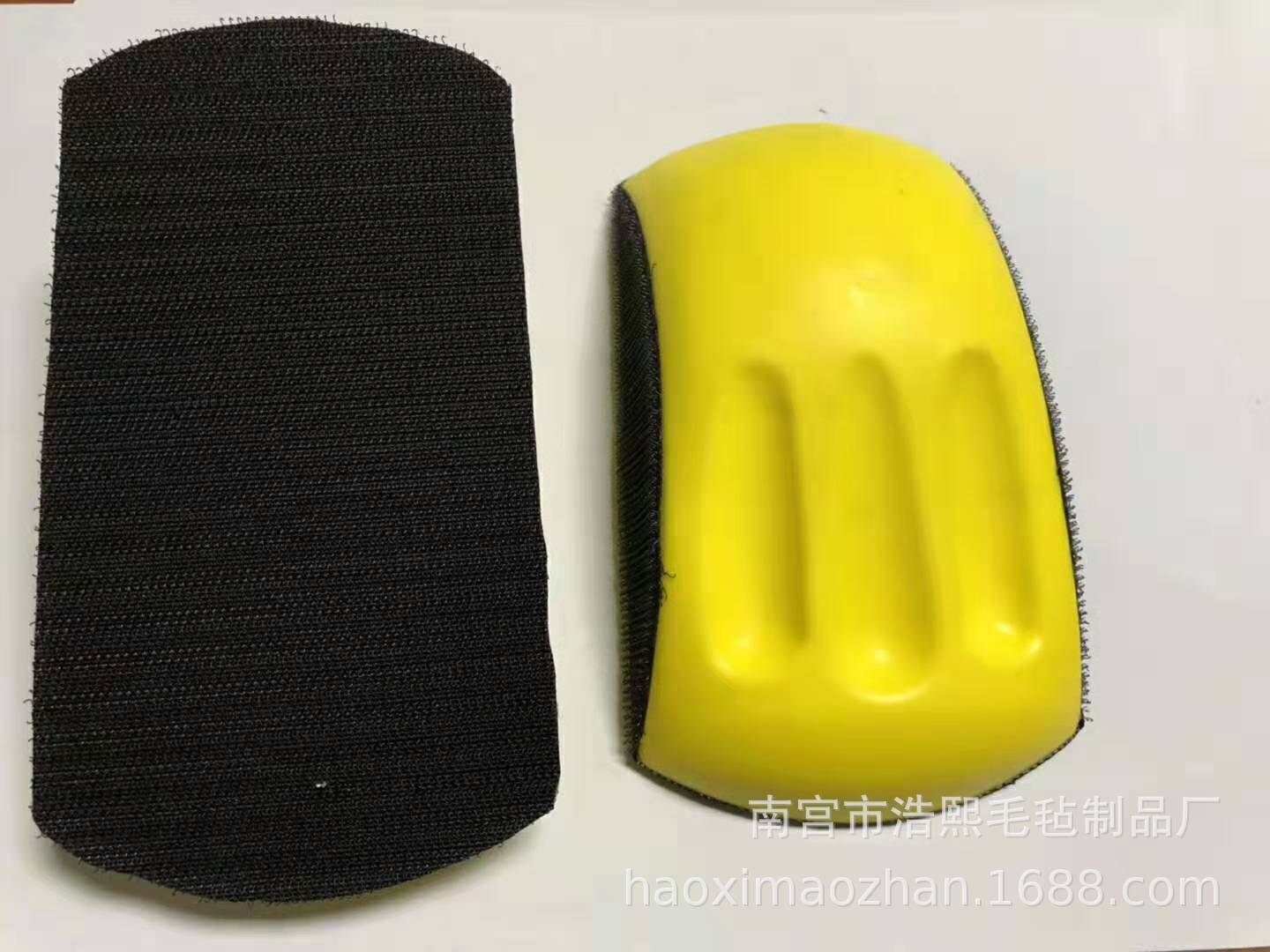 廠家pu發泡手刷塊汽車抛光盤打蠟海綿抛光手刷塊直銷