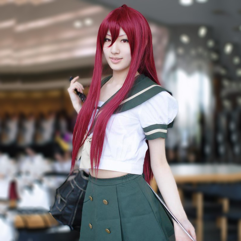 灼眼的夏娜 夏娜 cos服 cosplay服装 水手服 校服 衣服 短袖款-阿里巴巴