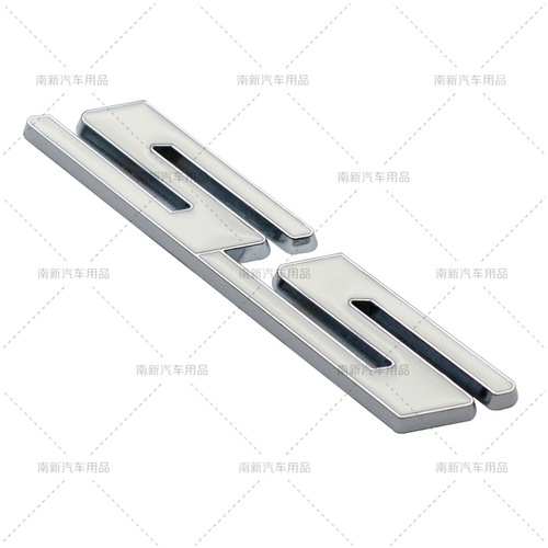 SS metal personalized car logo, suitable for Chevrolet SS metal modified car stickers, metal material