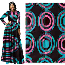 2020新款几何数码印花加工提花面料 全棉波点和风布料跨境厂家