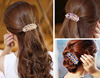 Crystal, hairgrip, cards, fashionable multicoloured pack, Korean style