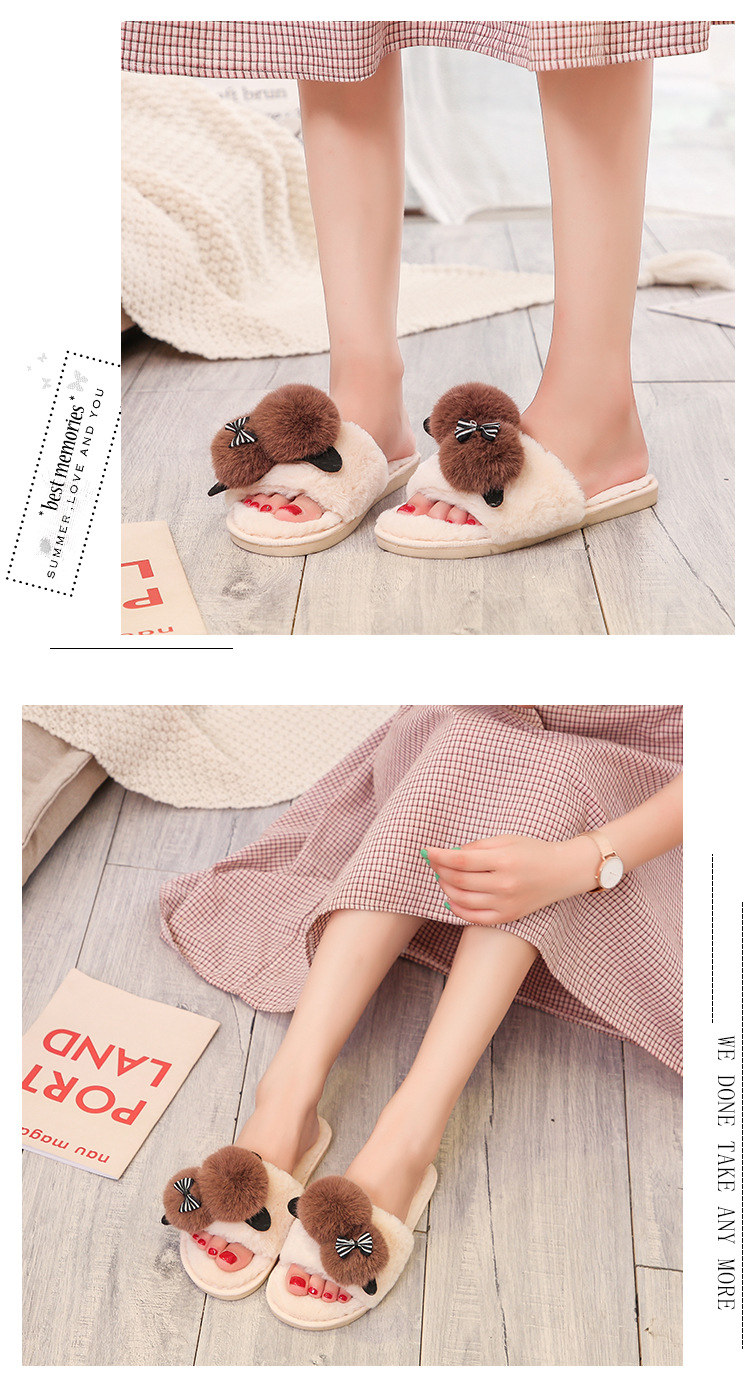 new cartoon plush slippers  NSPE10000