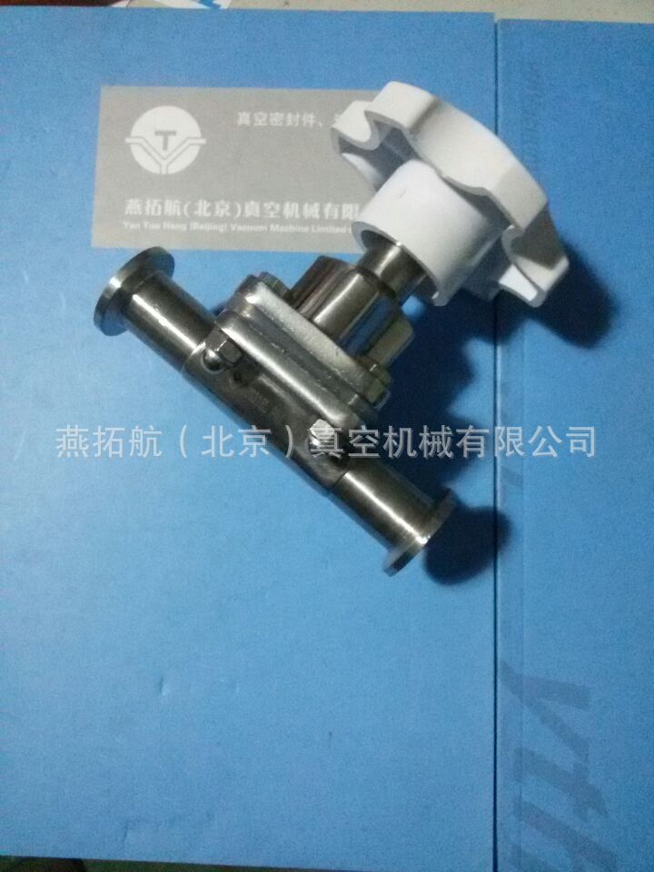GM-25手动真空隔膜阀 KF40真空法兰隔膜阀 DN真空隔膜阀316不锈钢
