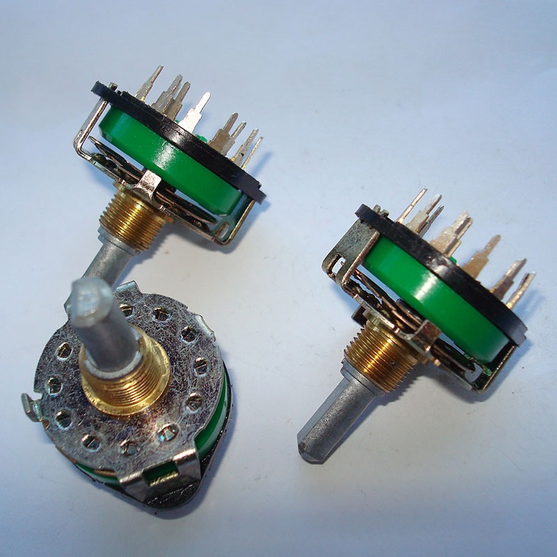 日产ALPS 1刀8档  密封旋转波段开关 转换开关 20MM 半轴