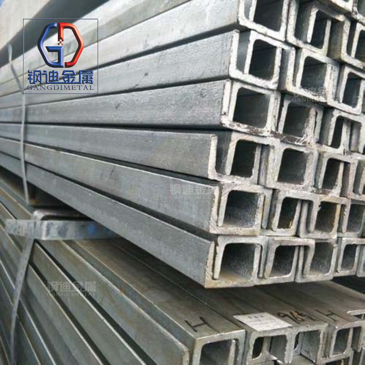 南宁 热镀锌槽钢5# 镀锌层10-80u 可定制加工 电力铁件 C型钢 镀