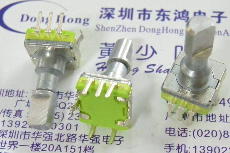 LJV优质EC11型旋转编码开关30定位数15脉冲轴长18mm音响DV数字