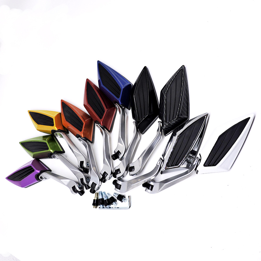 Motorcycle Modified Rearview Mirror, Scooter, Street Car, Moped Rearview Mirror, Reversing Mirror, Rearview Mirror, Diamond-Shaped Reflector