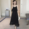 Summer universal slip dress, long set, skirt, 2020, backless, Korean style, maxi length