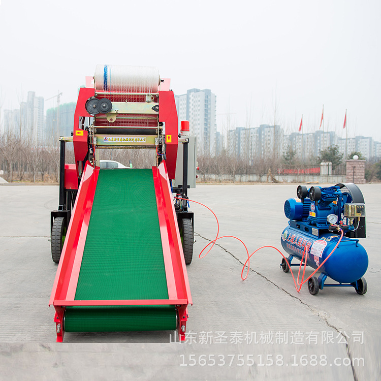 青贮玉米秸秆打捆机 青储秸秆打捆包膜机   玉米秸秆黄储方法