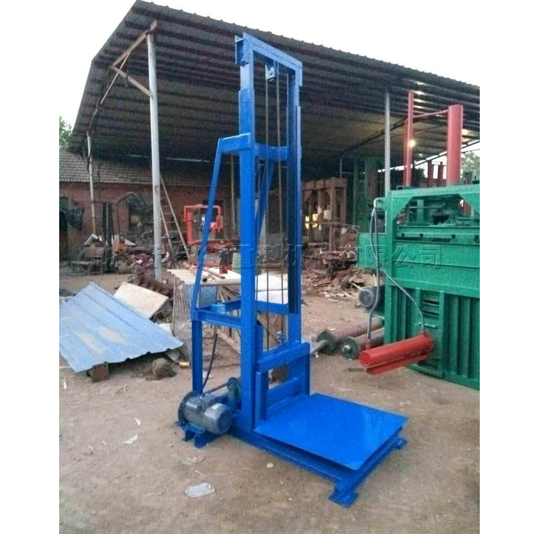 电动升降机械提升机 废纸打包成块提升机 物流木箱货物升运机