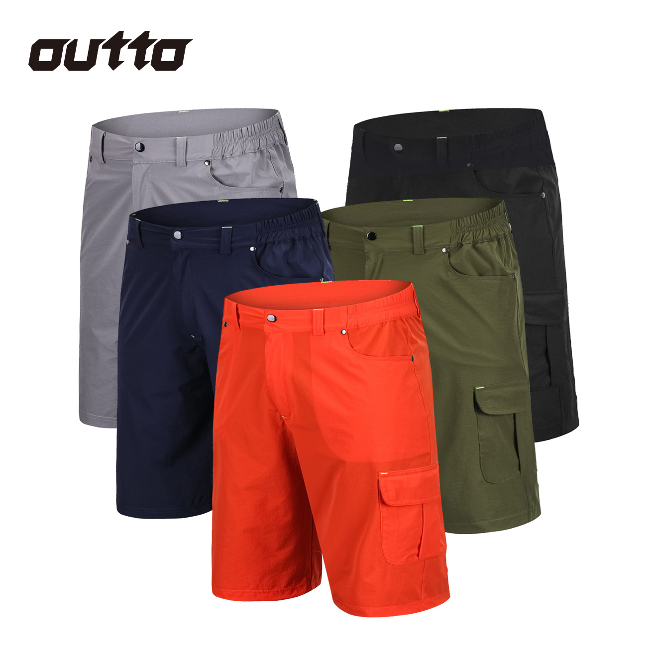 跨境#1808 男 骑行短裤快干户外多袋夏季男骑行运动裤