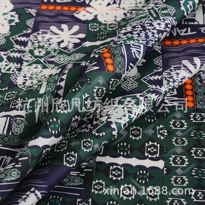 Silk elastic summer dress