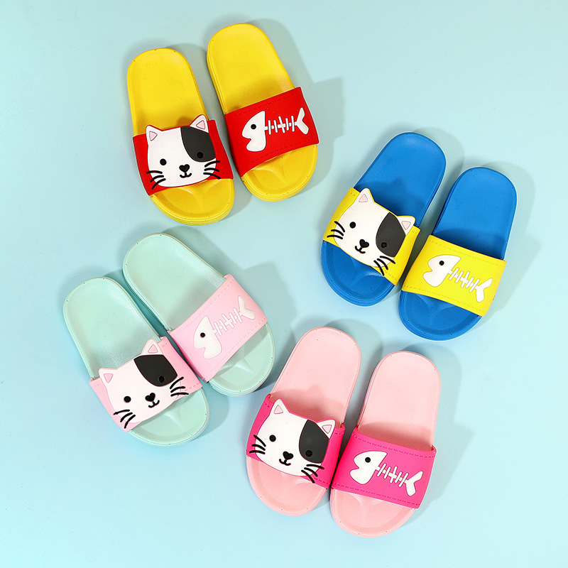 New products children slipper men and women summer Cat Fish non-slip The thickness of the bottom one word sandals  Manufactor Direct selling