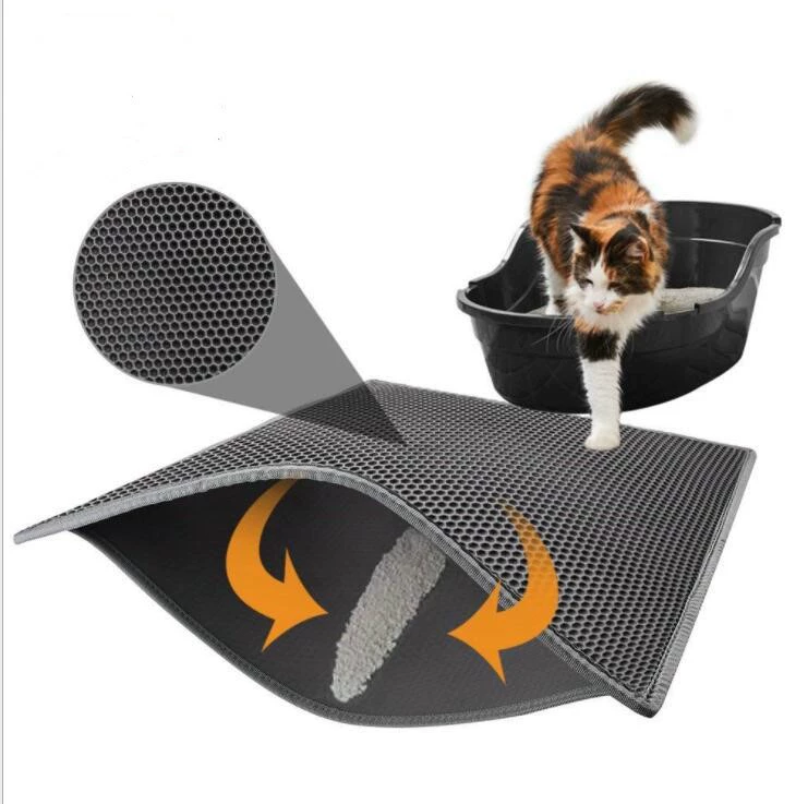 Коврик для кошачьего туалета Двухслойный коврик для кошачьего туалета Amazon кошачий туалет коврик для собак EVA кошачий туалет коврик Взрывной коврик для кошачьего туалета