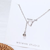 Fresh design cute small bell, pendant, necklace, fashionable chain for key bag , accessory, cat, silver 925 sample, simple and elegant design