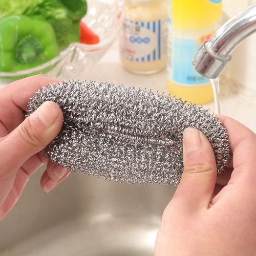 -[Event] Get 2 handles for 20 pieces, stainless steel cleaning ball, steel wire ball, pot brushing ball, no rust, no slag