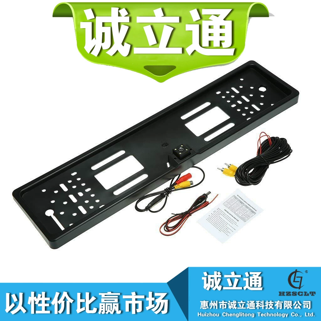 Трансграничные взрывы Европейская станция горячая Распродажа Европейская рамка камеры заднего вида HD 4LED Европейская рамка номерного знака камера