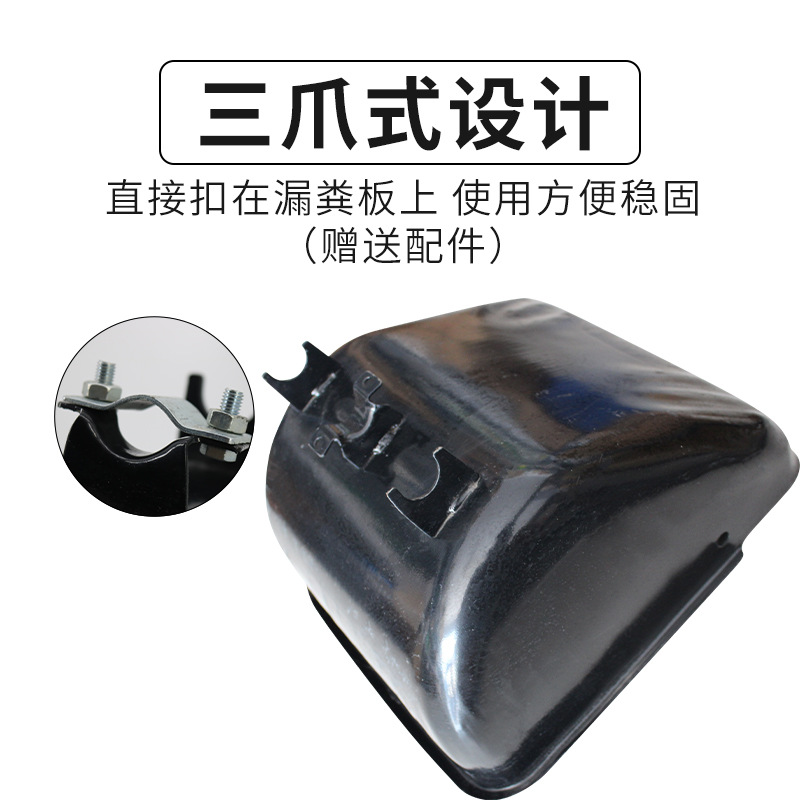 Fábrica al por mayor placa de acero engrosada siesta comedero de tres garras cama de entrega fija comedero de barra de posicionamiento comedero de alimentación de cerdas