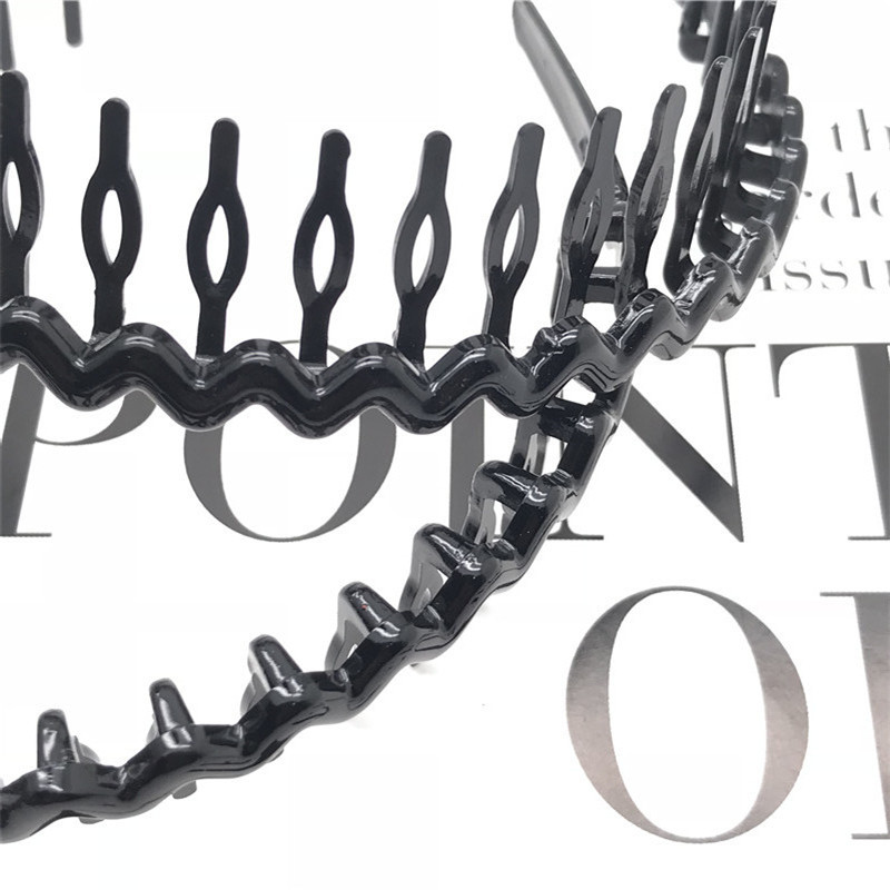 Plástico negro brillante pintura en aerosol peine diadema cabeza hebilla un yuan dos yuanes tienda accesorios de la cabeza de la tienda