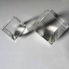 60mm80白胚白色透明水晶方体魔方彩印水晶苹果各种水晶白胚批发