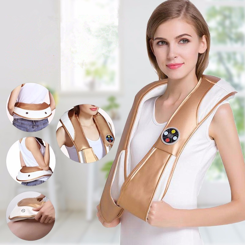 按摩披肩捶背敲敲樂頸肩腰脖子 多功能按摩披肩 敲打披肩按摩器儀