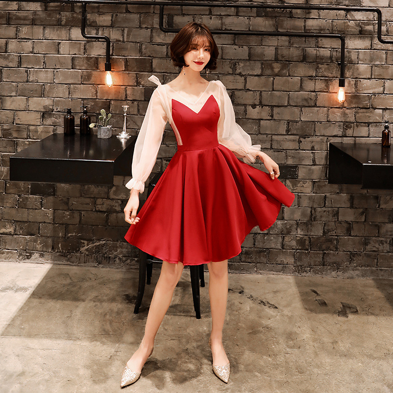 Vestido de noche corto blanco para mujer, novedad de primavera y verano 2025, vestido de fiesta para eventos sociales, vestido ajustado, vestido de noche pequeño image 9