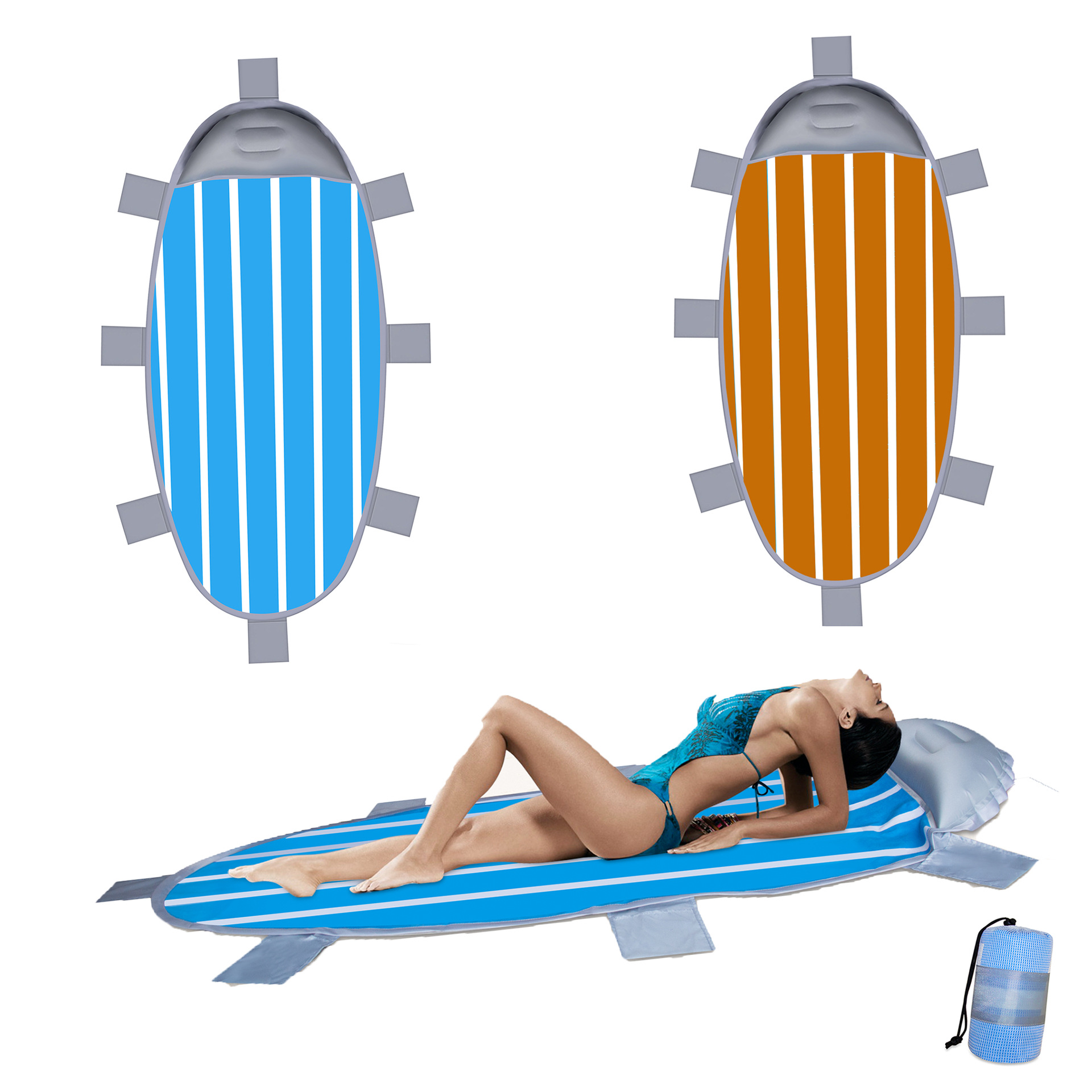 2019 New products Amazon Best Sellers inflation Beach mats Beach towel Lazy man Beach mats Foldable Beach mats