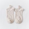 After Japanese, love embroidered socks, glittering gold silver silk girl heart boat socks college versatile casual cotton socks female