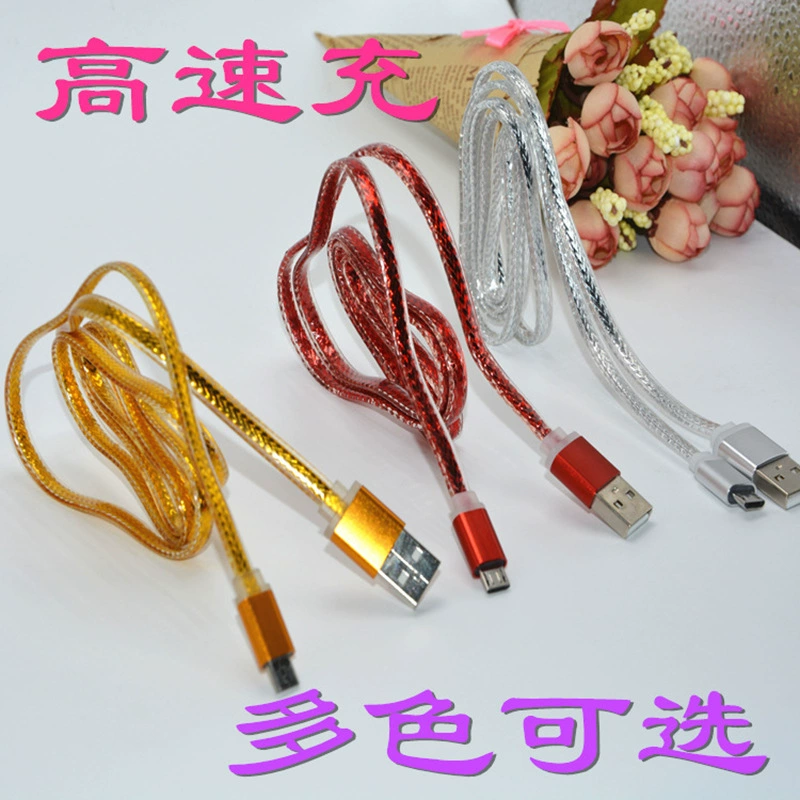 Новый 1 м USB-кабель для зарядки с одной головкой Android Универсальный мобильный телефон Быстрая зарядка кабель для передачи данных V8 тканый шнур питания из алюминиевого сплава