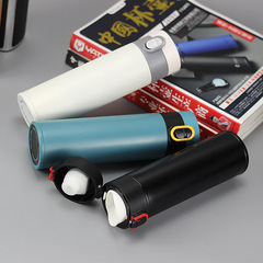 彩色彈跳真空保溫杯跨境供貨不鏽鋼創意禮品水杯商務可印字logo