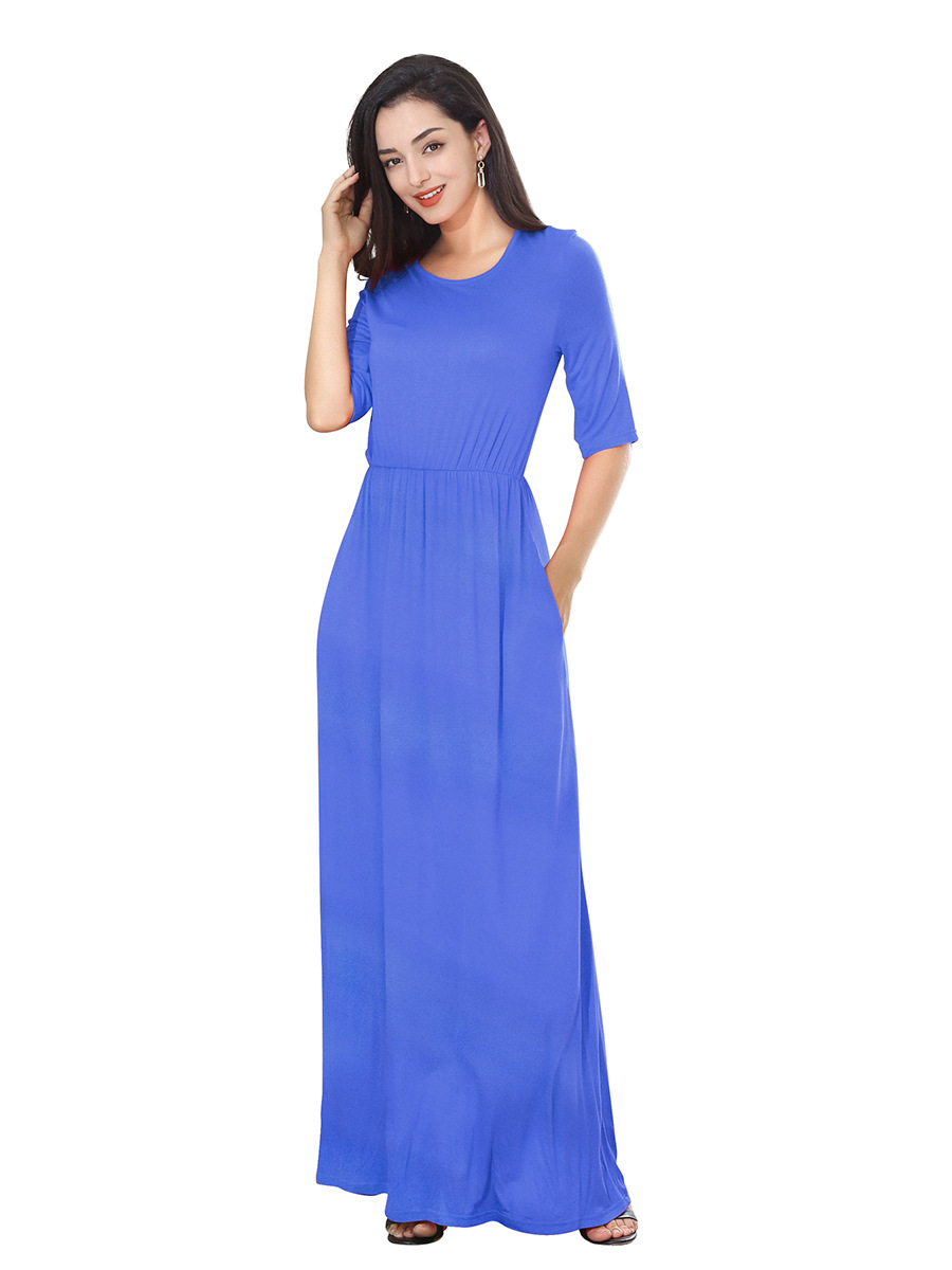 summer new pocket long dress NSAL32453