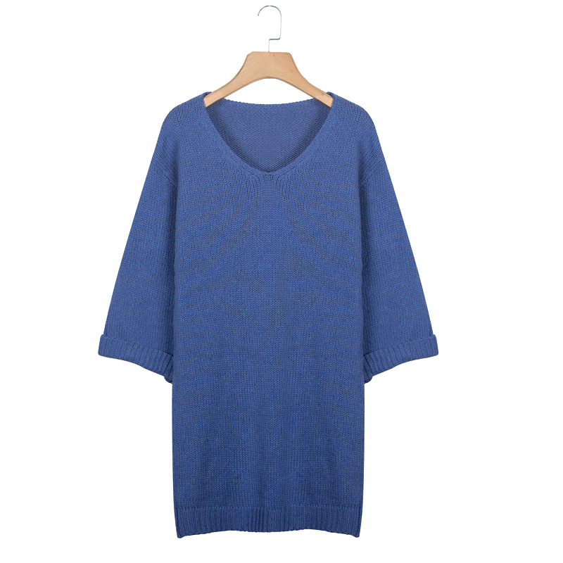 new casual loose solid color sweater NSLK11393