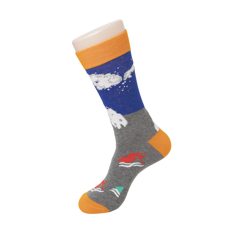 65g Weight Socks Classification Socks Lingerie Type Cotton (more than 50%) Fabric Type A Pair Quantity Casual, Daily Occasion Animal, Color Block Pattern All Seasons Season Unisex Gender Cute Style A Pair Cute Unisex Animal Color Block Cotton (more Than 50%) Crew Socks 35